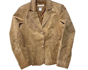 L.L. Bean VTG 90s Purple Corduroy Chore Coat Barn Jacket XS Petite