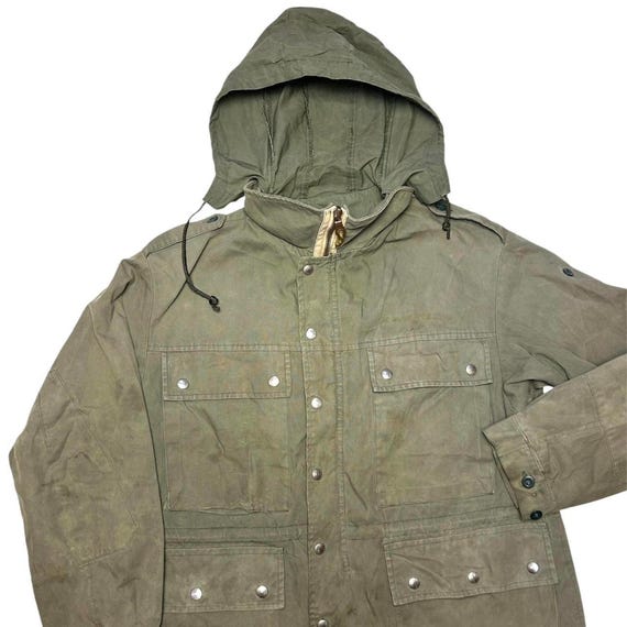 German Military Parka VTG 70s Jacket Coat Olive Cotton Shell XL - Etsy