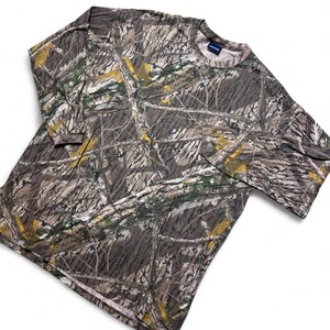 Maglietta mimetica da caccia a maniche lunghe Mossy Oak Shadow Branch Vintage Y2k, 2XL immagine 3