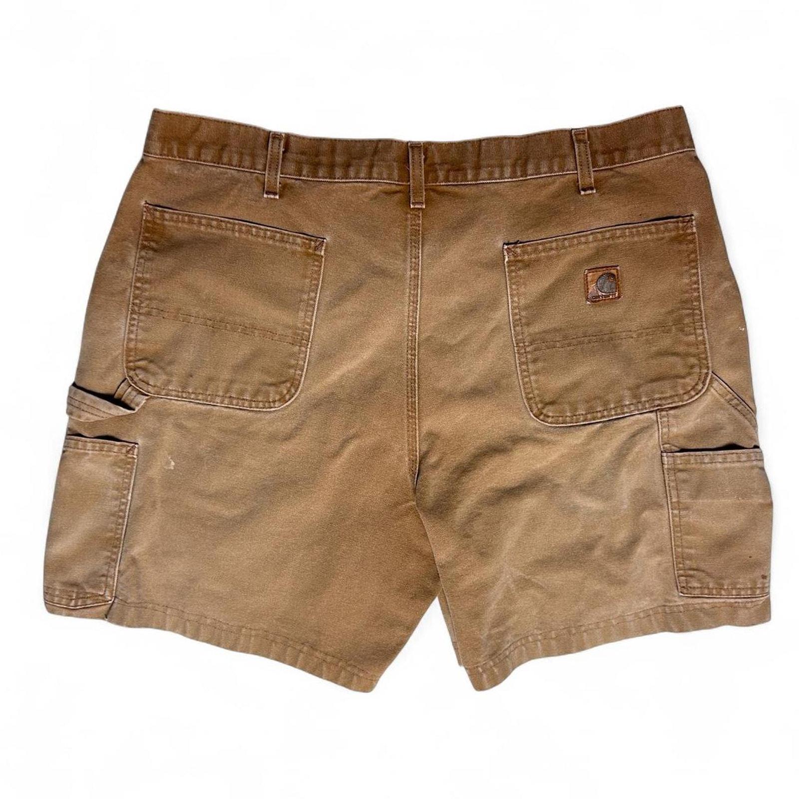 Carhartt B25 BRN Vintage 90s Faded Duck Canvas Dungaree Carpenter