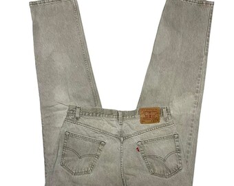 Levi’s Jeans 550 USA made VTG 90s Red Tab Grey Denim Pants 36x33