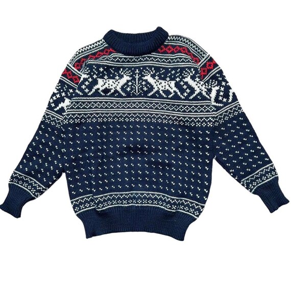 L.L.Bean birds eye knit sweater 80 ~ 90s