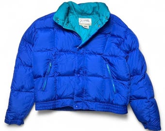 ジャケット・アウター 90's L.L Bean nylon shell fleece jacket L.L. Bean Vintage 90s Warm up USA Blue Nylon Shell Fleece Bomber