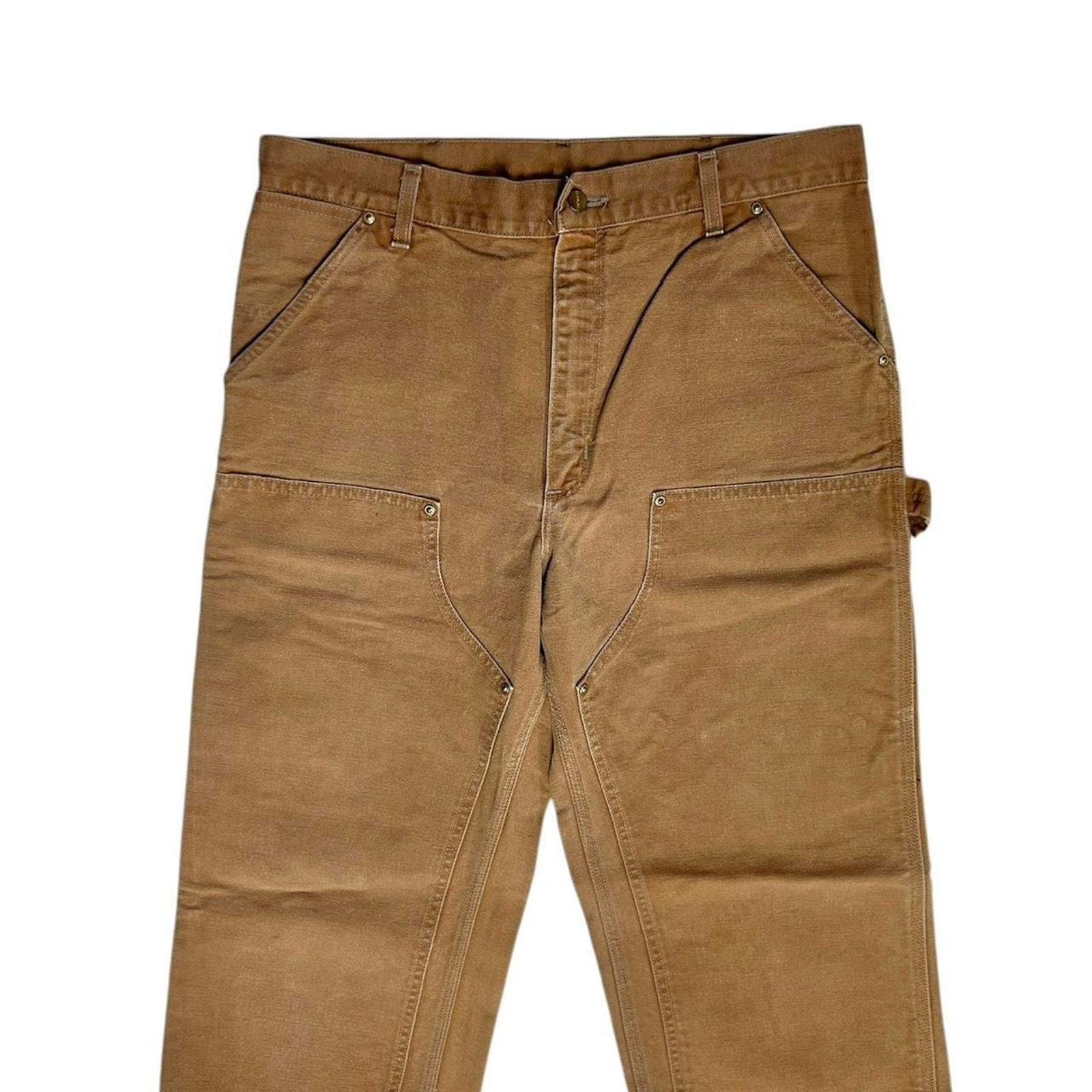 Carhartt B01BRN USA Made VTG Double Knee Duck Canvas Carpenter