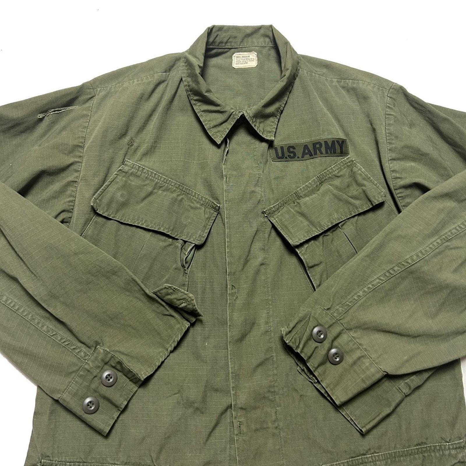 US Military Army 60s Cotton Poplin OG-107 Tropical Combat Coat