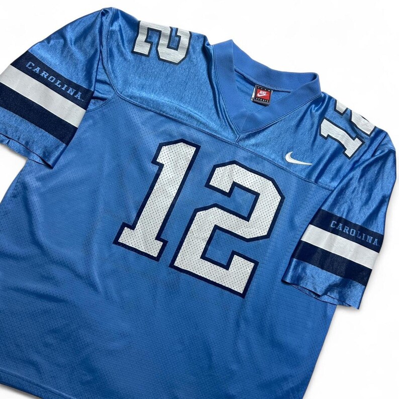 UNC Carolina Tarheels 90s Vintage Nike Team Sports Football Jersey Large image 3