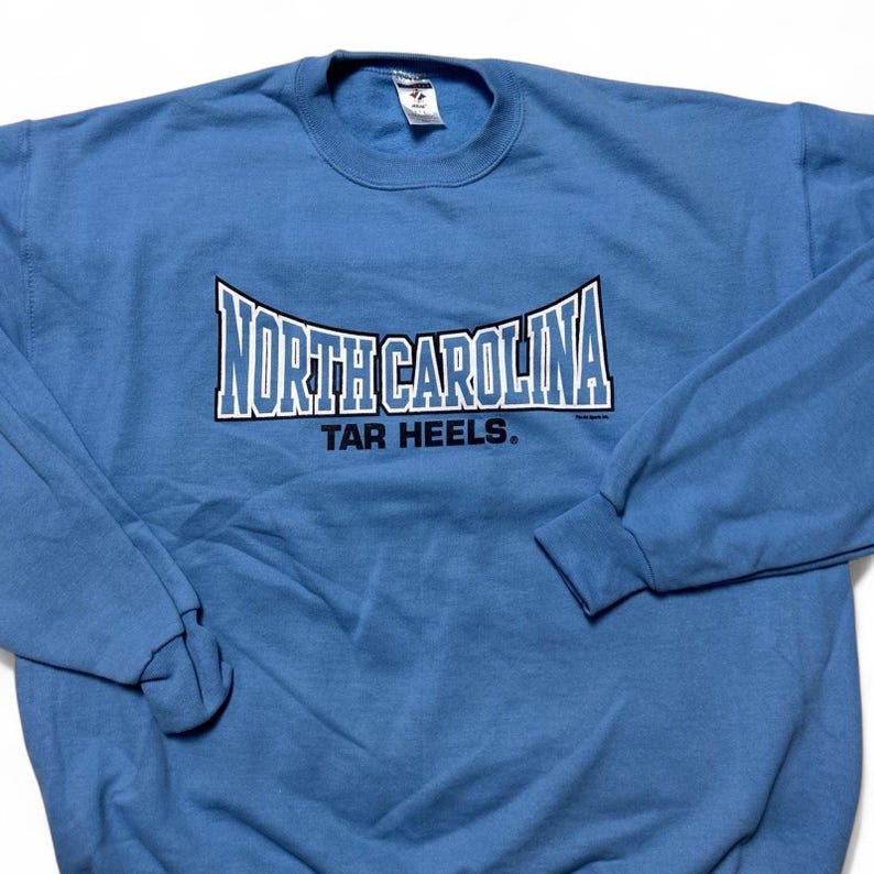 UNC Tarheels Vintage Y2k University Carolina Blue Crewneck Sweatshirt Large image 3