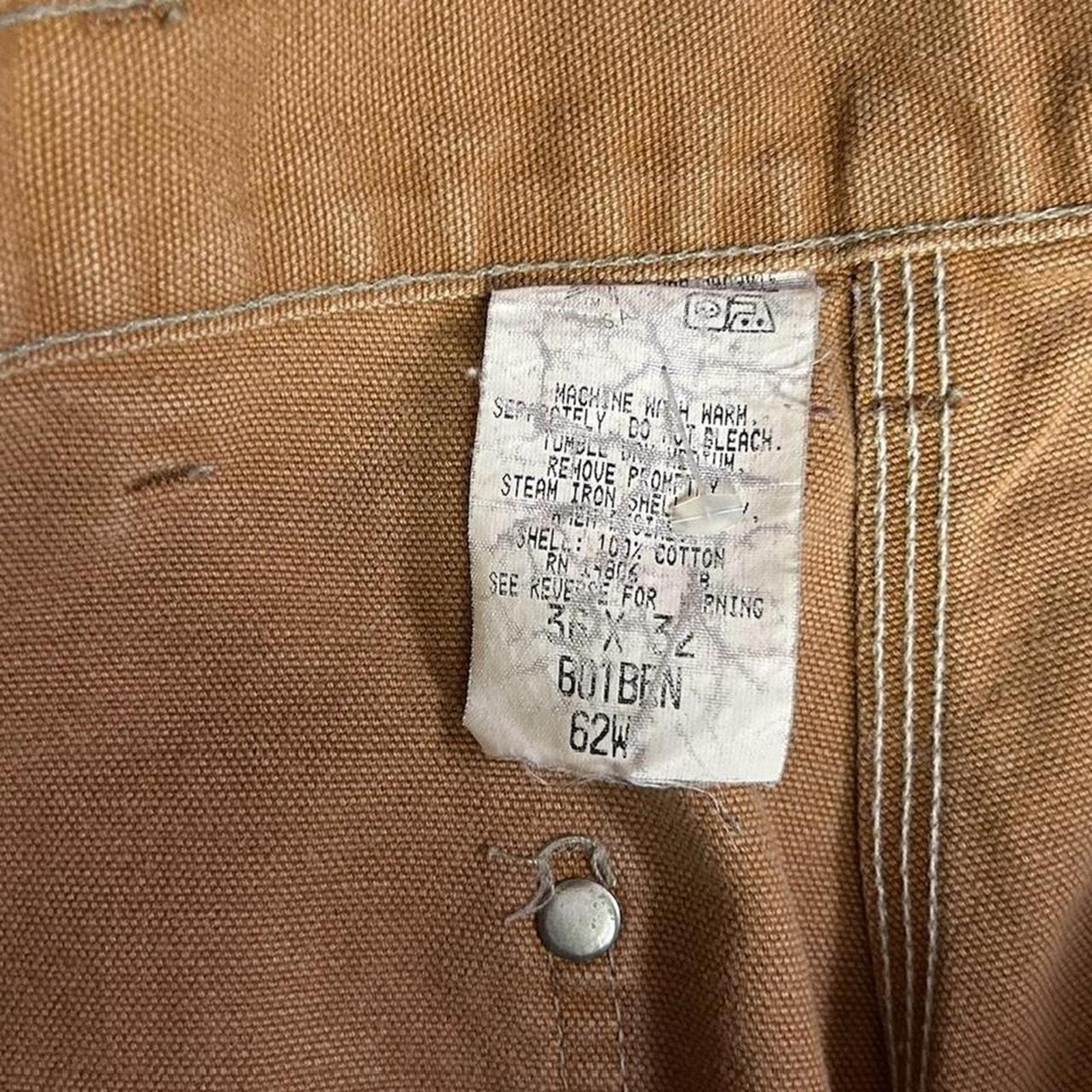 Carhartt B01BRN USA Made VTG Double Knee Duck Canvas Carpenter