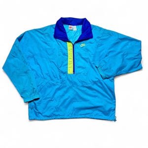 nike half zip neon