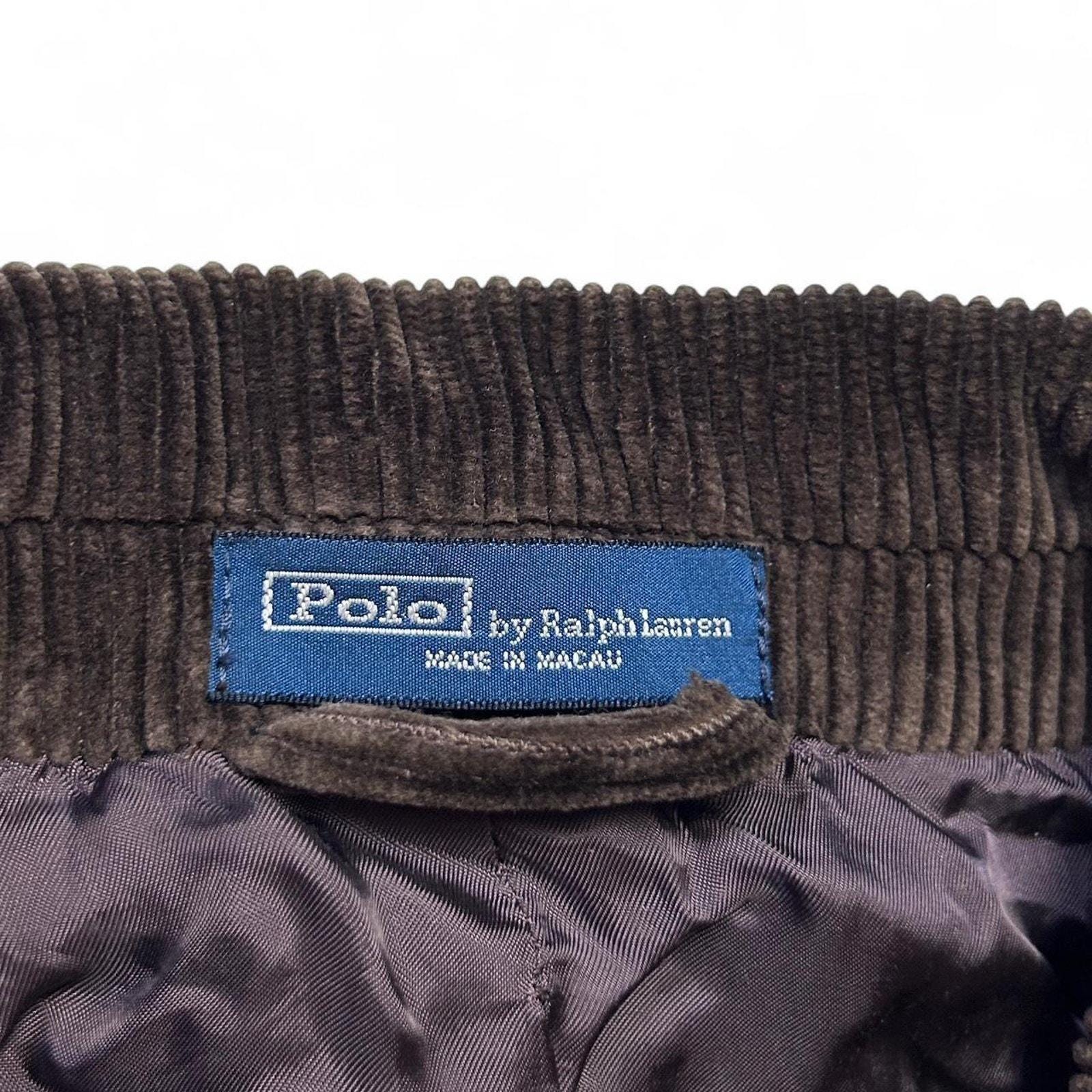 Polo Ralph Lauren Corduroy Chore Jacket Blazer Sport Coat Brown 3