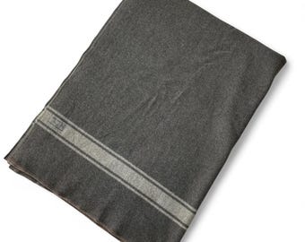 U.S. Militär Armee Korea Vintage 50er Jahre Oliv Drab Streifen Wolldecke