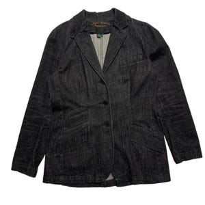 Polo Ralph Lauren Black Denim Jacket - Etsy