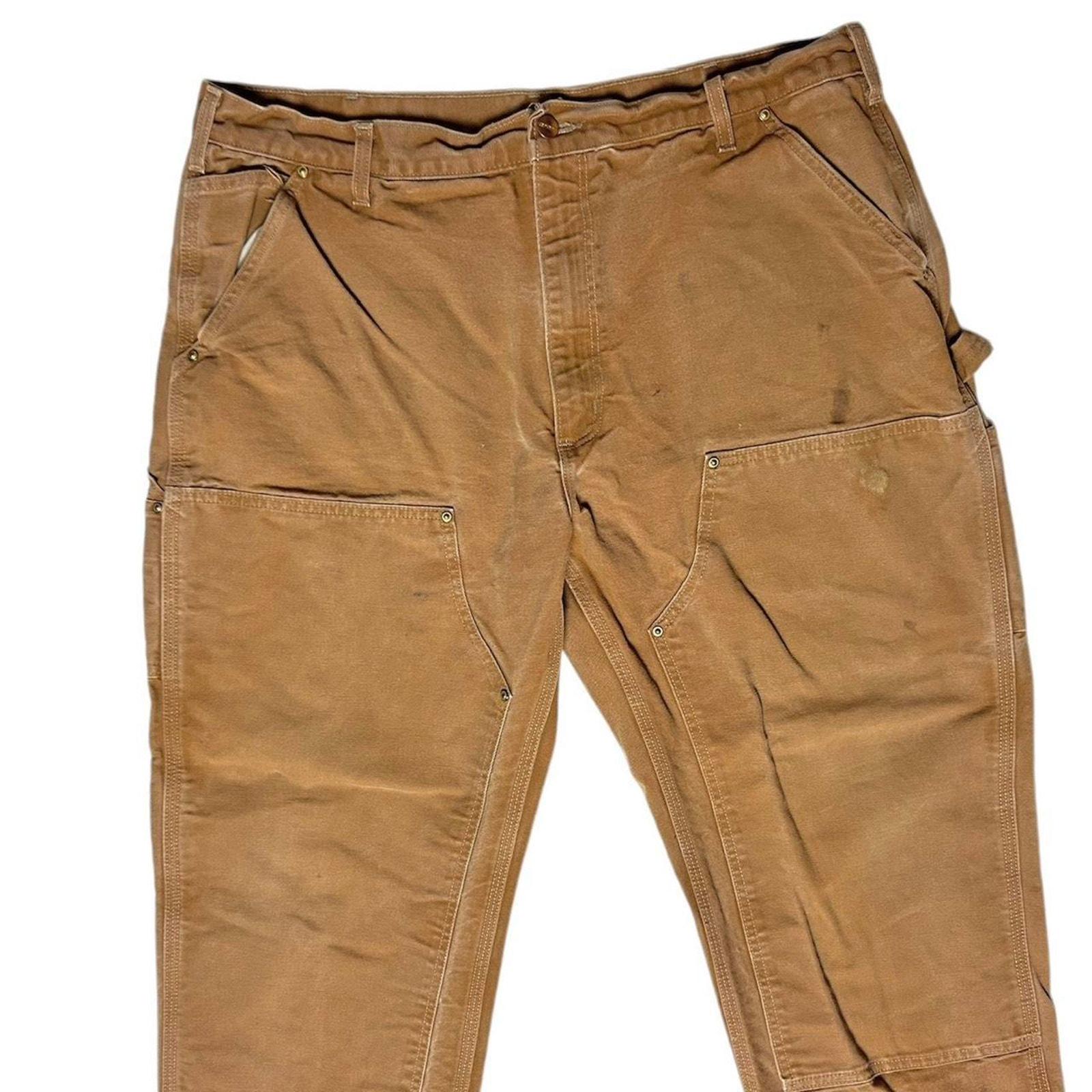 Carhartt B01BRN USA Made VTG Double Knee Duck Canvas Carpenter