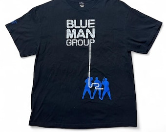Vintage Blue Man Group T-shirt Size M - Etsy