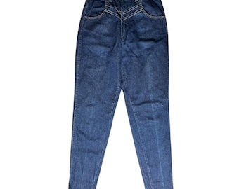 Pantalones vaqueros Wrangler VTG de los años 70 con cintura alta y lavado oscuro estilo western para jóvenes, talla 7