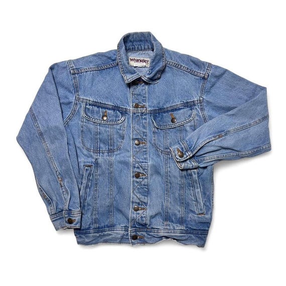 Wrangler Rugged Wear Y2k Vintage Denim Trucker Western Jacket