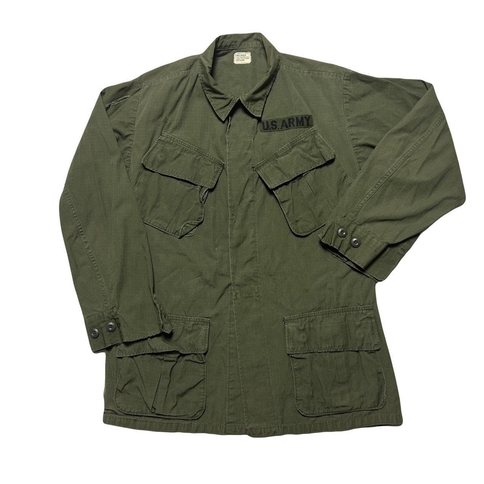 US Military Army 60s Cotton Poplin OG-107 Tropical Combat