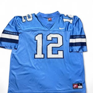 UNC Carolina Tarheels 90s Vintage Nike Team Sports Football Jersey Large image 2