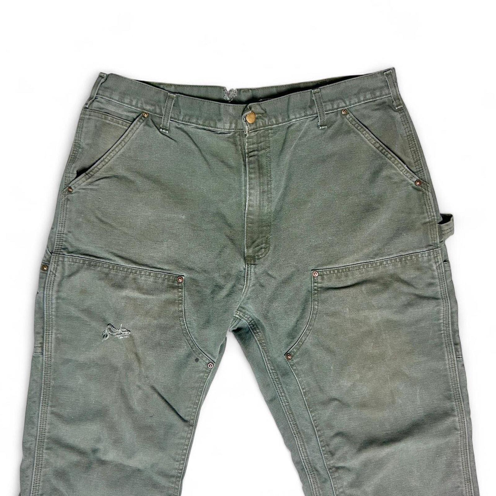 Carhartt B01 USA Vintage Double Knee Workwear Green Canvas