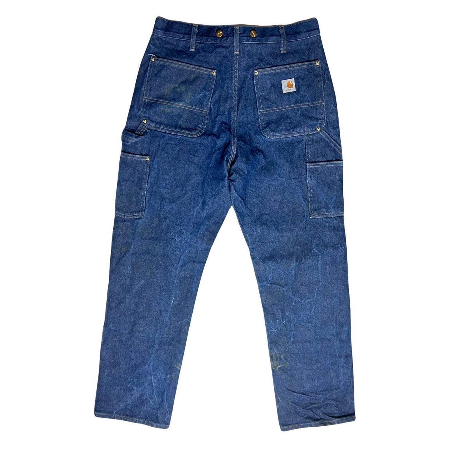 CARHARTT US Men's 33 X 30 Denim Double Knee Utility Logger