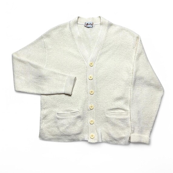 Barclay Vintage 50s Mohair Cardigan Sweater Kurt Cobain Grandpa