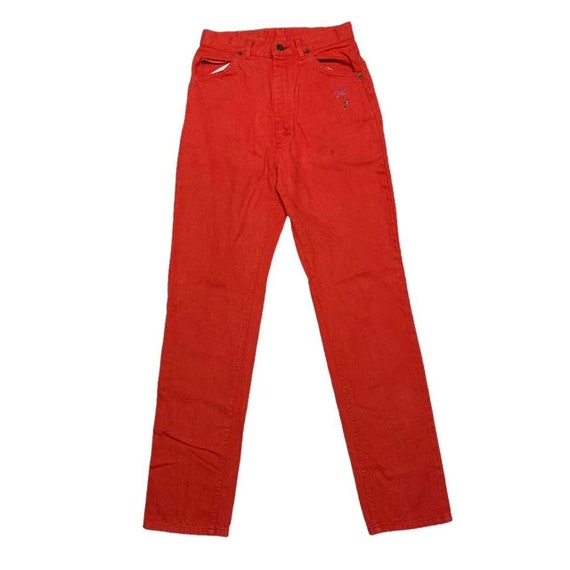 Lee Jeans Riders Vintage 80s Red Dye Western Cowg… - image 2