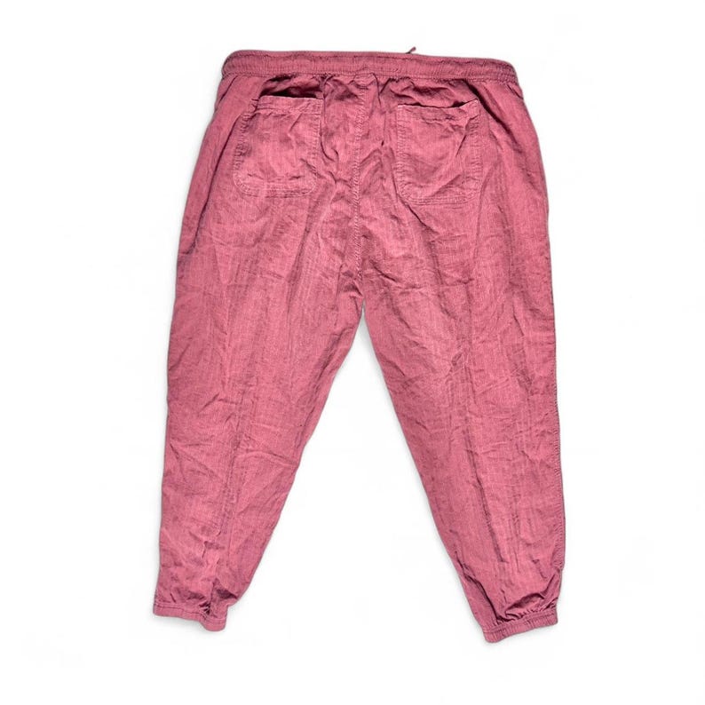 Patagonia Island Hemp Organic Cotton Pink Jogger Drawstring Lounge Pant Women XL image 3