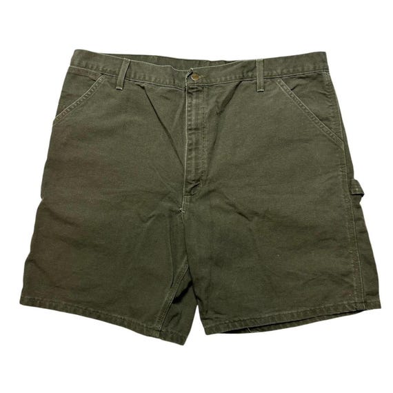 Carhartt Vintage 90s USA Made Green Canvas Dungaree