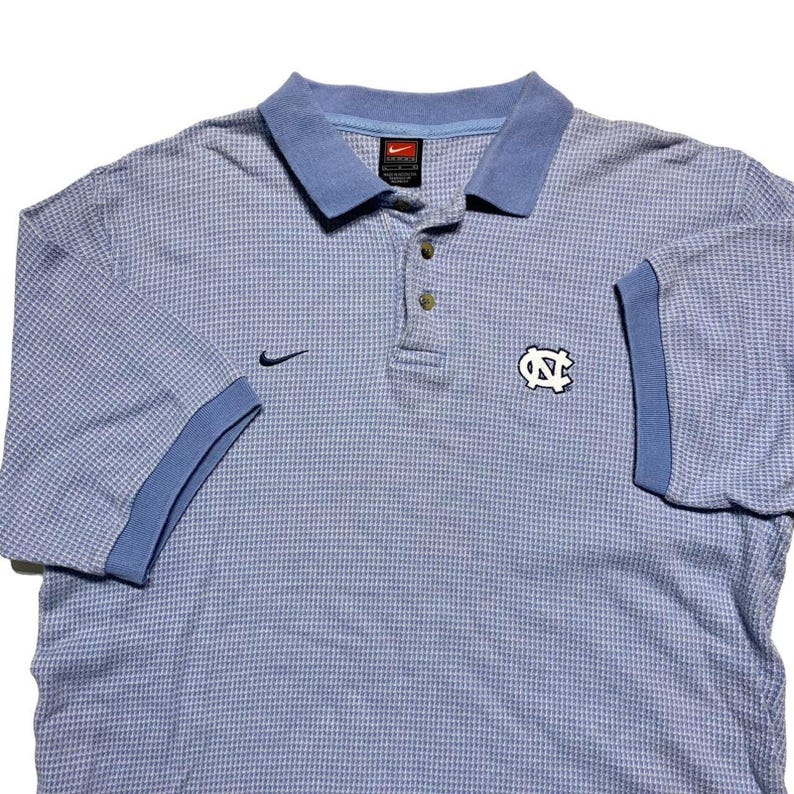 UNC Tarheels Nike Sportswear blauwe katoenen golfpoloshirt met korte mouwen, groot afbeelding 2