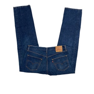 Levi’s Jeans 501XX Vintage 90s 5 Button Fly Denim USA made Medium wash 35x31