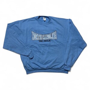 UNC Tarheels Vintage Y2k University Carolina Blue Crewneck Sweatshirt Large image 1
