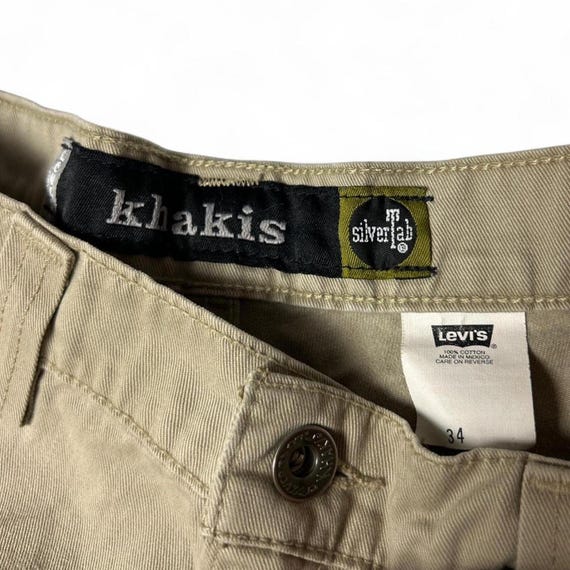 Levi's Silver Tab Jeans Vintage 90s Baggy Khaki Cargo Shorts 32