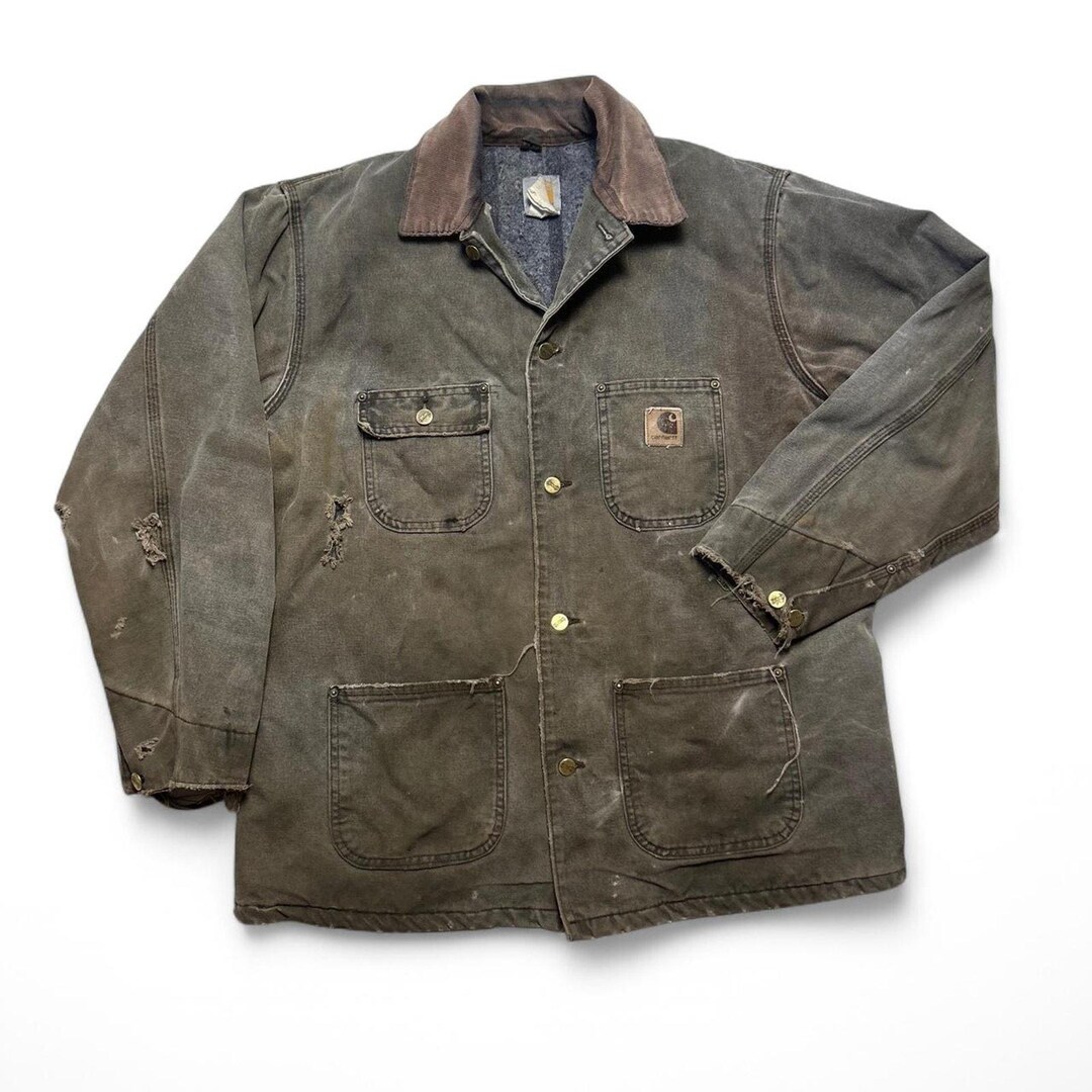 Carhartt CB142 90年代 USA製 ブランケット裏地 ワークウェア チョア