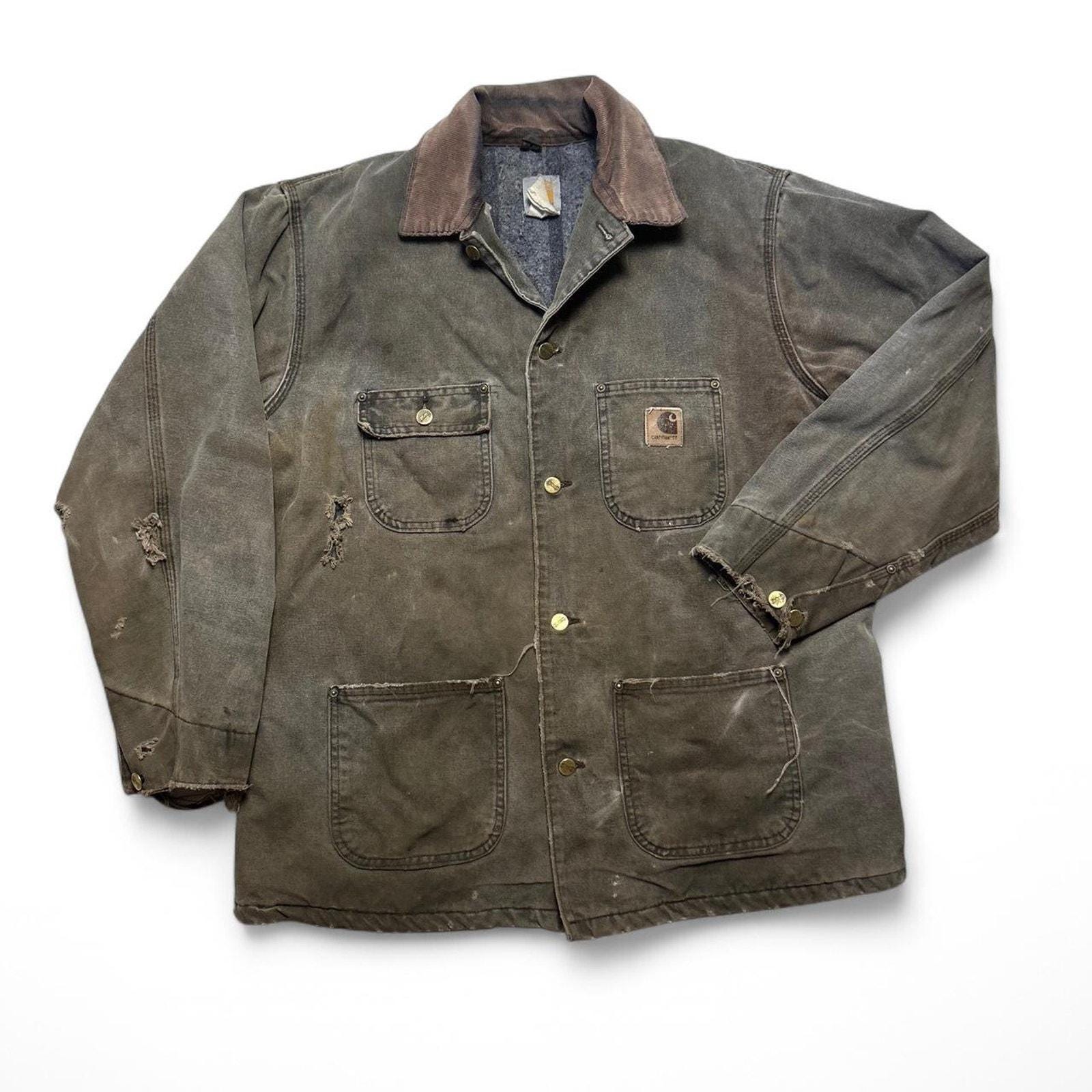 Carhartt CB142 90年代 USA製 ブランケット裏地 ワークウェア チョア