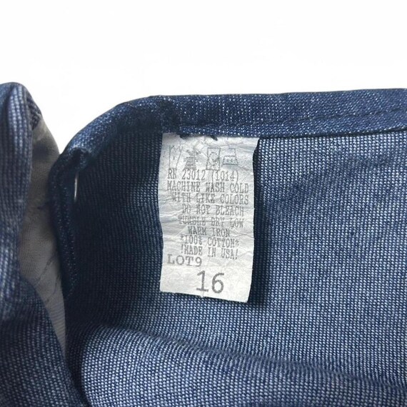 Round House Brand 70s Vintage Denim Workwear High Back Overalls