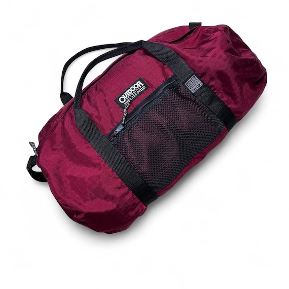 Outdoor Products 90s Vintage Duffle Travel Bag Ripstop Nylon Made