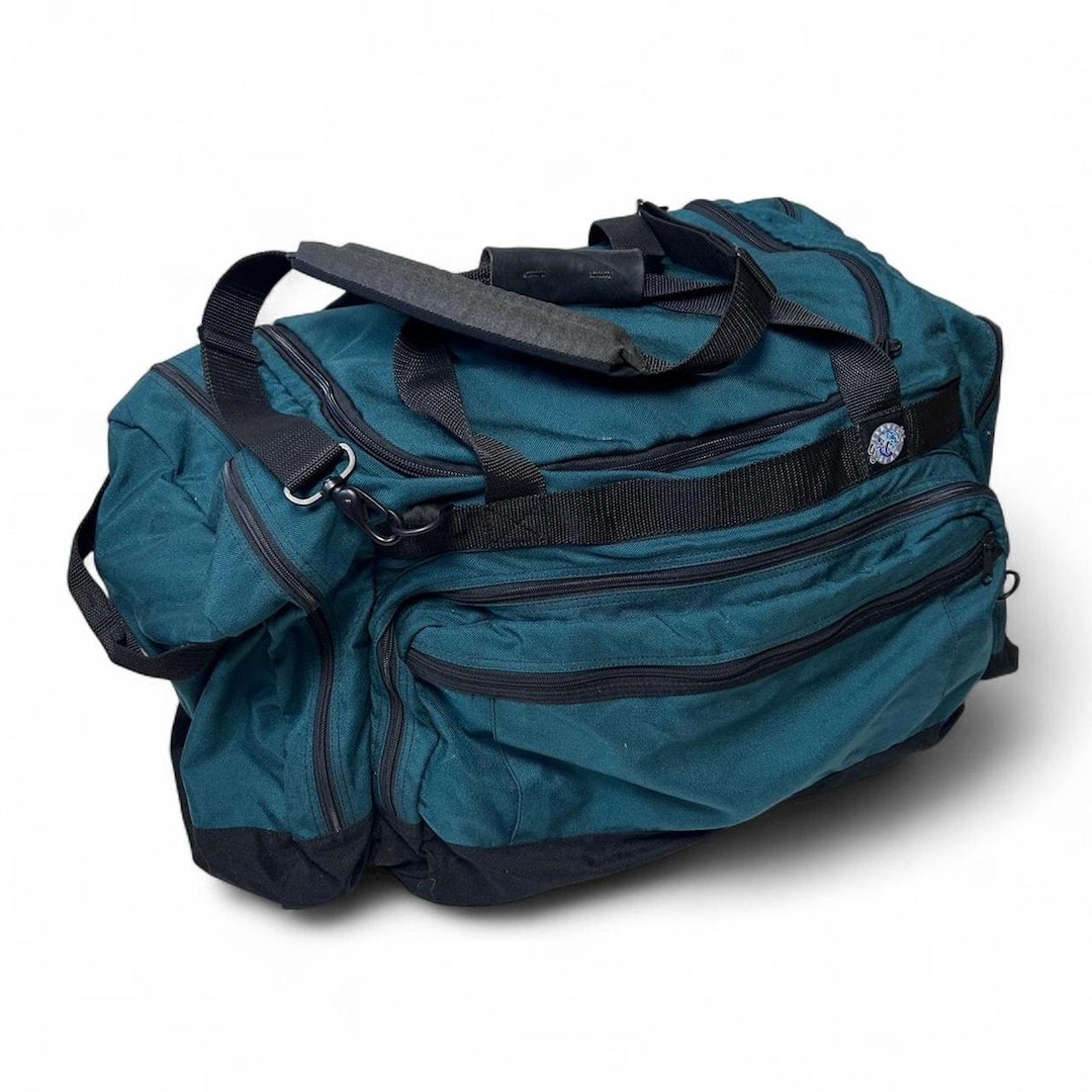 Eagle Creek 90s Vintage Duffel Travel Bag Teal Blue Green  display picture 2