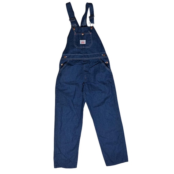 Round House Brand 70s Vintage Denim Workwear High Back Overalls