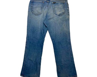 Vintage 70s Lee Denim Talon 42 Zipper Riders Original Repair - Etsy