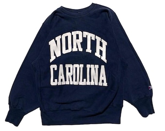 Champion UNC Tarheels VTG 90s Reverse Weave Crewneck Pullover Sweatshirt Medium