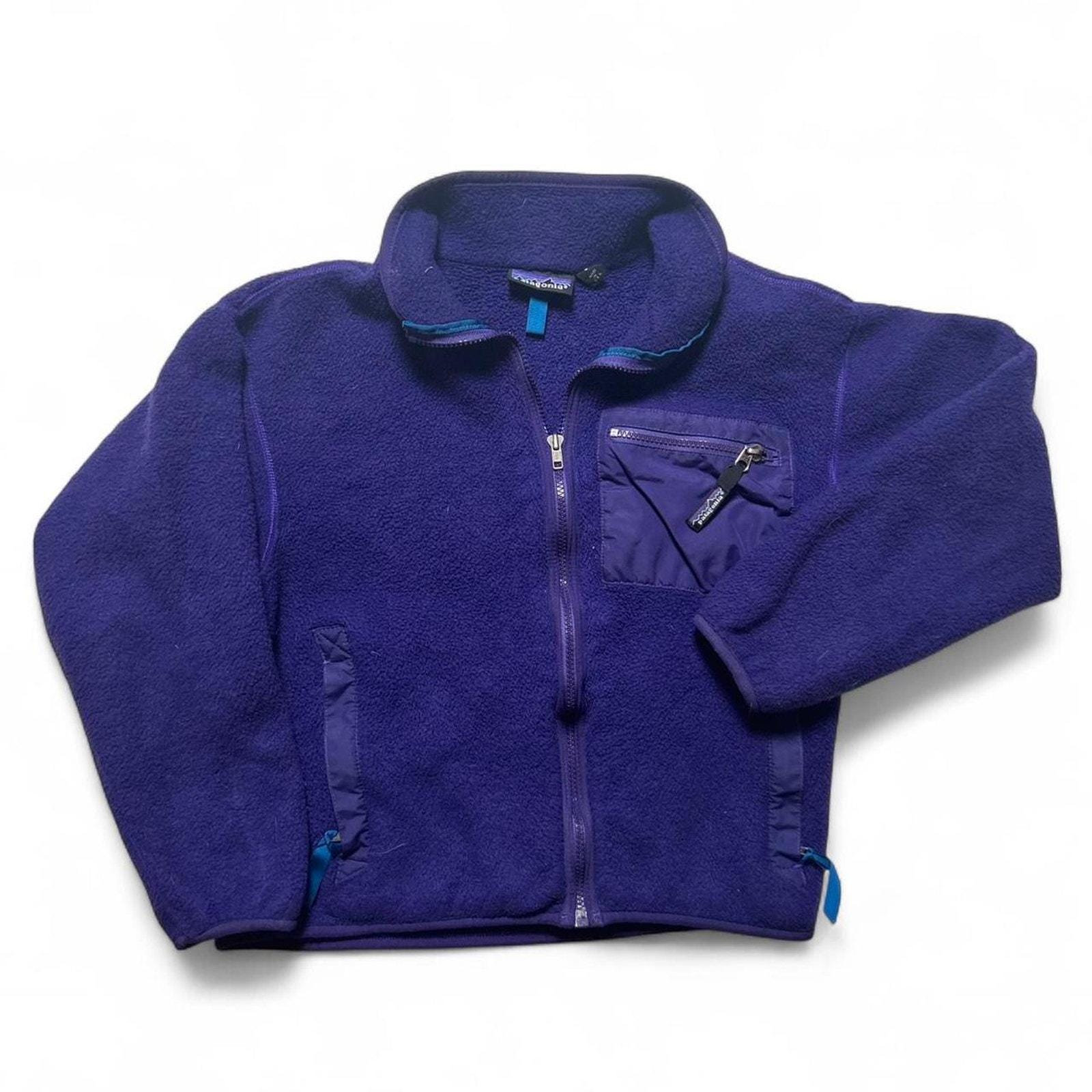 Patagonia Synchilla USA Made Fleece Full Zip Cardigan Jacket 