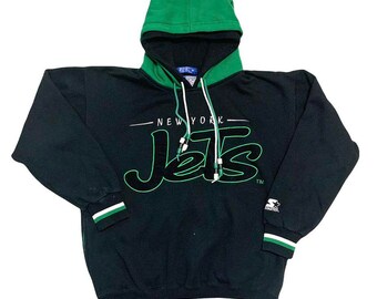 jets zip up hooded sweatshirt