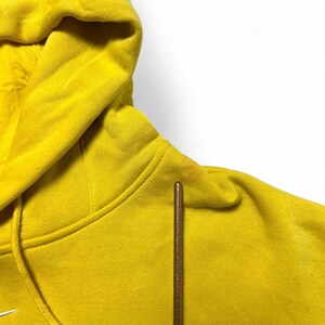 Nike Vintage Y2k Center Swoosh hoodie geel boxy sweatshirt groot afbeelding 8
