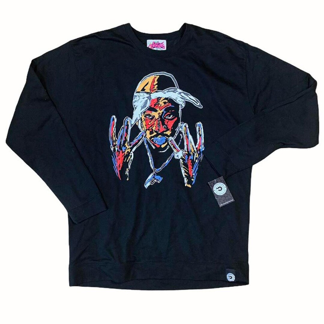 Tupac 2pac Shakur Vintage Y2k the Originator Hip Hop Rap Sweatshirt 3XL ...