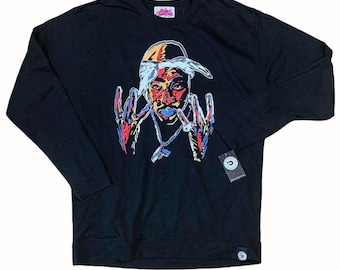 Tupac 2pac Shakur Vintage Y2k The Originator Hip Hop Rap Sweatshirt 3XL NWT