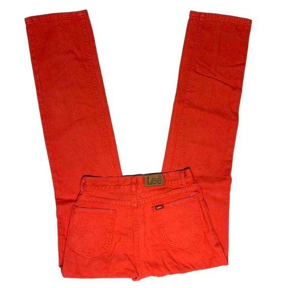 Lee Jeans Riders Vintage 80s Red Dye Western Cowg… - image 1