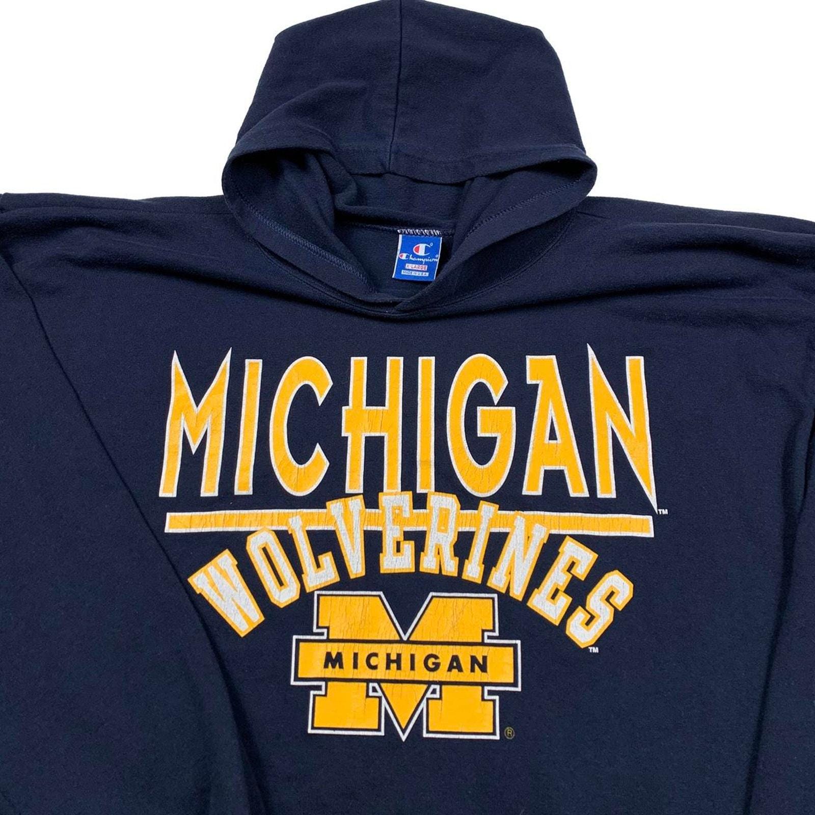 Michigan Wolverines Vintage 90s USA Made Champion Hoodie 
