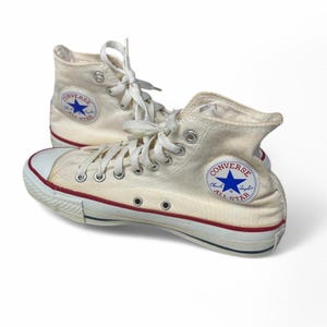 Converse All Star Chuck Taylor USA made 70s High Top Sneakers Beige Canvas 6.5