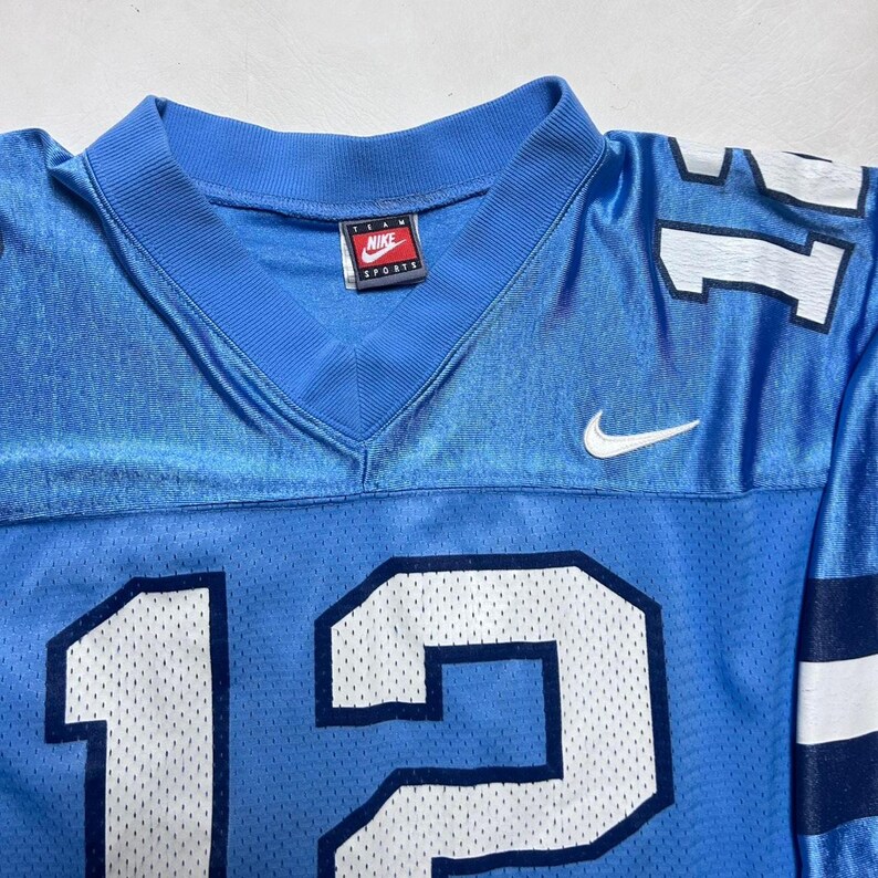 UNC Carolina Tarheels 90s Vintage Nike Team Sports Football Jersey Large image 4