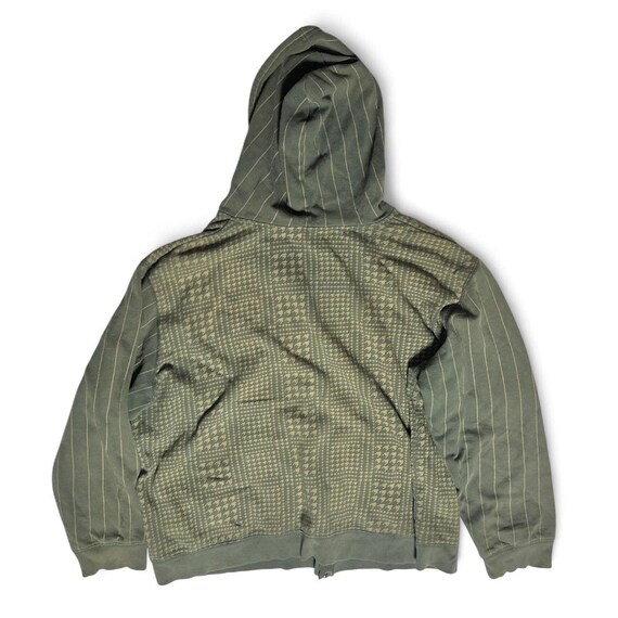 No Boundaries Nobo Vintage Y2k Green Houndstooth AOP Eagle Cross